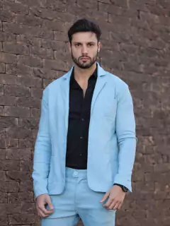 Terno Right Time Conjunto Blazer e Calça Azul