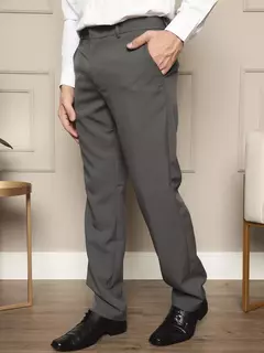 Calça De Terno Calça Social masculina Chumbo - comprar online