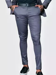 Calça Masculina Sarja Cinza