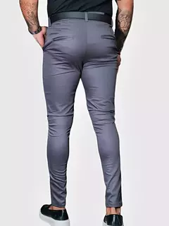 Calça Masculina Sarja Cinza - comprar online