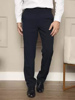 Calça De Terno Calça Social masculina Azul Marinho