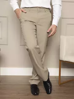 Calça De Terno Calça Social masculina Bege