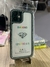Funda transparente con diamantes iphone 12-12pro - comprar online