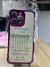 Funda transparente con borde metalizado iphone 13 pro