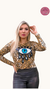 Blusa manga longa olho grego.