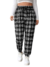 Calça Jogger Xadrez Preto Flanelada