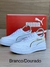 TENIS PUMA FEMININO BRANCO COM DOURADO