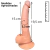 Pênis Realístico Curvado com 15cm Penetrável, Total de 19,5cm x 3,3cm, com Ventosa, Cor Bege – Imagination® - comprar online