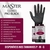 Luva Latex MASTER Gloves Pro Black sem pó reutilizável 10un - comprar online