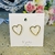 Arete Corazon Destello Dorado - comprar en línea