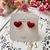 Arete Corazon Rojo