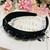 Diadema Negra con cristales negro