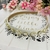 Diademas delgadas aplicación de flores y cristal en internet