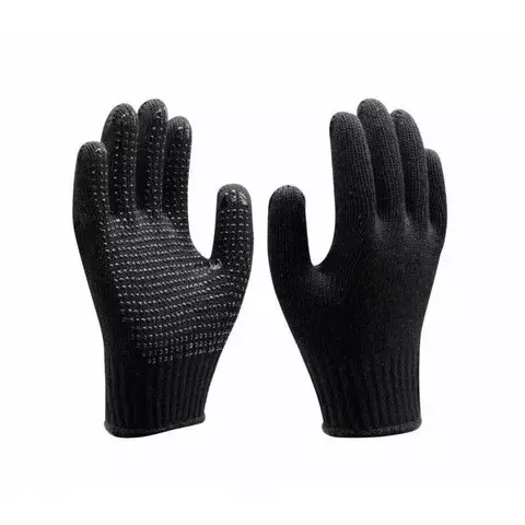 LUVA DE MALHA PIGMENTADA PRETA