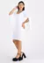 Vestido Branco Manga Longa Flare Branco - comprar online