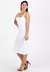 Vestido Branco Midi Alcinha com Babado - comprar online
