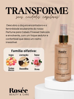 KIT - Perfumes para cabelo - Finesse, Sweet Bloom e Floral Secrets - 60ml - Rosée Beauty Care