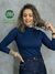 BLUSA M/L GOLA ALTA REP - loja online