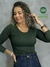 BLUSA M/L GOLA ALTA REP - loja online