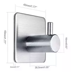Percha autoadhesivas acero!! - comprar online