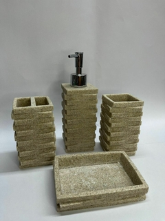 set de recina 4p simil piedra - comprar online