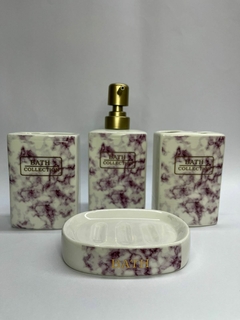 Set de baño cerámica x4p