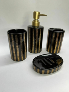 set de baño ceramica x4p - comprar online
