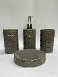 Set de baño cerámica x4p