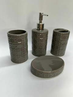 Set de baño cerámica x4p - comprar online