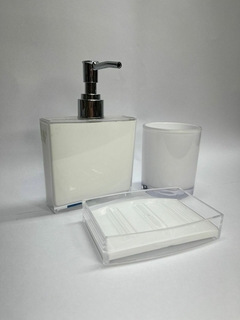 Set de acrílico blanco eco x3p en internet