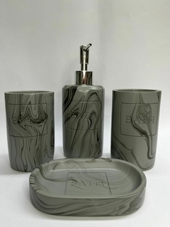Set de baño resina x4p