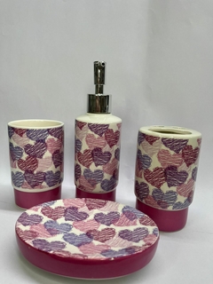 Set de baño ceramica x4p en internet