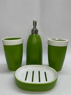 set de baño plástico eco x4p