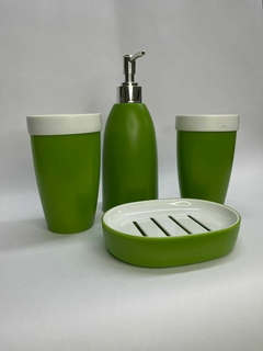 set de baño plástico eco x4p - comprar online