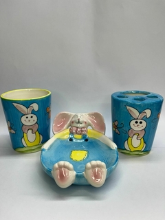 Set de baño infantil conejo