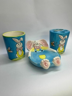 Set de baño infantil conejo - comprar online