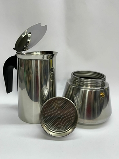 Cafetera italiana acero inox 9 y 12 pocillos en internet