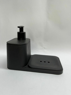 Dispencer de cocina plastico negro - comprar online