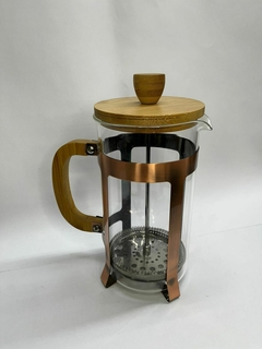 Cafetera francesa 800ml color bronce/bambu - comprar online