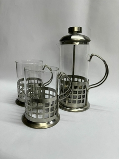 Set x3 cafetra francesa 350ml + tazas en caja!! - comprar online