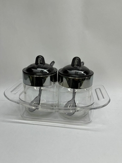 Azucarera acrilico/vidrio doble!! - comprar online