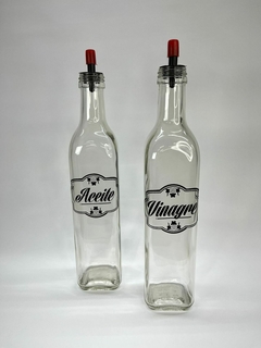 set x2 Aceitera/vinagrera vidrio