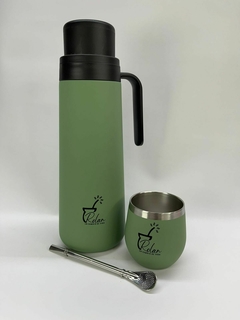 Termo Rolan 1lt C/mate térmico y bombilla!!