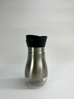 Salero/especiero acero/vidrio - comprar online