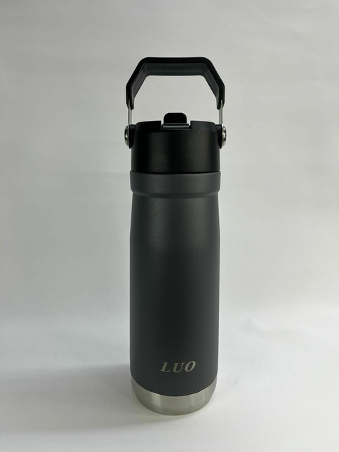 Botella térmica Luo 650ml c/manija acero!!