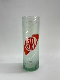Vaso de vidrio largo