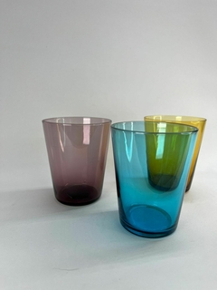 Set x6 vaso de vidrio colores - comprar online