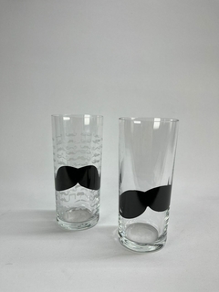 Vaso de vidrio Bigotes