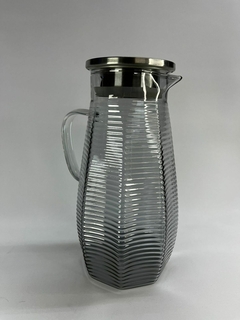 Jarra de vidrio c/tapa de acero - comprar online