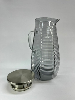 Jarra de vidrio c/tapa de acero